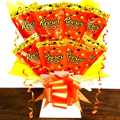 REESE'S PIECES Peanut Butter Chocolate Bouquet | Sweets Gift Hamper | USA Candy • £29.99