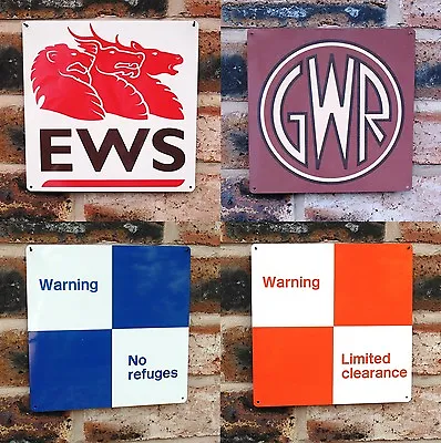 Metal Railway Signs | British Rail | GWR | BR | EWS | Train Gift / Present • £9.49