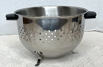 Vintage Farberware Stainless Steel Colander Strainer With Feet New York NY USA • $22.99