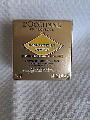 L'Occitane Immortelle Divine Eye Balm 0.5oz / 15ml - New Sealed Box • $58.95
