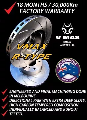 SLOTTED VMAXR Fits ALFA ROMEO GTV6 2.5L 1980-1987 REAR Disc Brake Rotors • $203.87