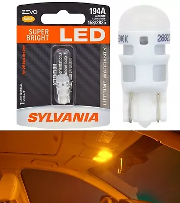 Sylvania ZEVO LED Light 194 Amber Orange One Bulb Step Door Replacement Lamp OE • $14