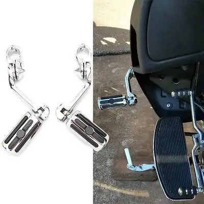 Highway Foot Pegs + 1.25 Crash Bar Clamps For Harley Ultra Classic Ultra Limited • $35.25