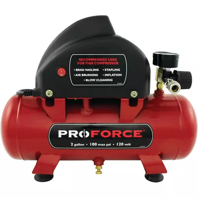 ProForce 0 HP 2 Gal. Oil-Free Mini Air Compressor VPF0000201 New • $118.79