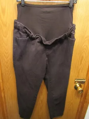 Womens Old Navy Maternity Black Pants Sz 10 Inseam 26   Hip Flat 18  • $13.27