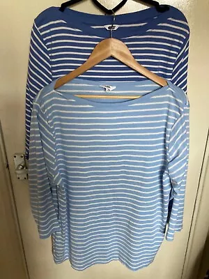 Ladies 2long Sleeved Tops From Cotton Traders Size 22 • £4.20