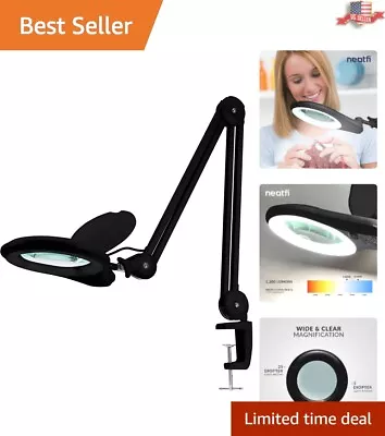 $137.44 • Buy LED Magnifying Lamp - Double Lens, Super Bright, Dimmable - 5D + 20D - Clamp