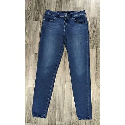 J Brand Womens Size 29 Sophia Mid Rise Super Skinny Pockets Denim Blue Jeans • $17.50