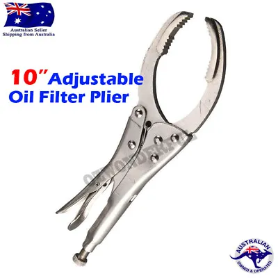 10  Adjustable Car Oil Filter Plier Wrench Plier Spanner Removal Tool Filter • $17.99