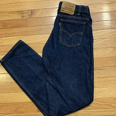 Vintage Levi's 505 Orange Tab Regular Straight Leg 100% Cotton Jeans 33 X 34 • $34.99