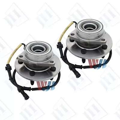Pair Front Wheel Hub & Bearing Assembly For 2000-2003 Ford F-150 4WD 4-Wheel ABS • $79.99