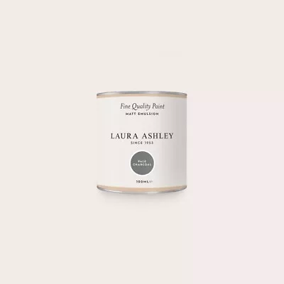 Laura Ashley Matt Emulsion Paint Tester Pot 100ml Pale Charcoal - • £9.49