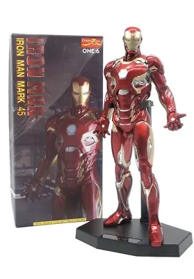 Crazy Toys Marvel Avengers Iron Man MK45 Tony Stark 12  Action Figure Model Toy • £50