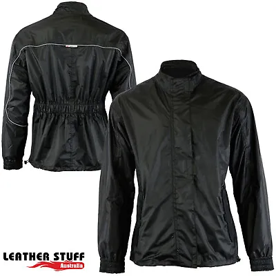 Motorcycle Waterproof Windproof Rain Jacket Over Jacket Weather Storm Jacket • $29.33