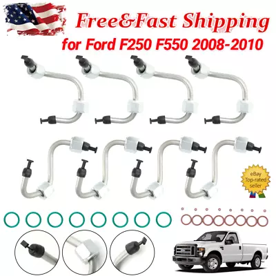 Fuel Injector Install Kit With Injector Line Set Of 8 For 6.4L Ford Powerstroke • $51.99