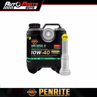 Penrite HPR Diesel 10 10W-40 Semi Synthetic Engine Oil 7L | HPRD10007 • $99.99