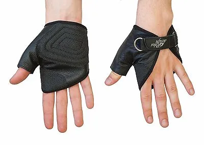 Wheelchair Gloves Leather - Ultra-Grip Quad Gloves Easy Open Strap N Roll • $51