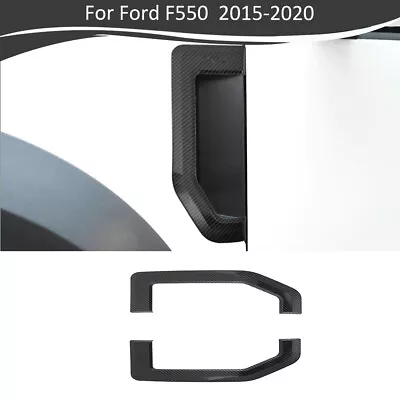 2x Fender Emblems Trim Cover For Ford F250 F350 F450 F550 2015-2020 Carbon Fiber • $25.99