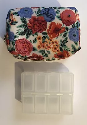 Miniature Floral Print Travel Pill Vitamin Case • $8.99