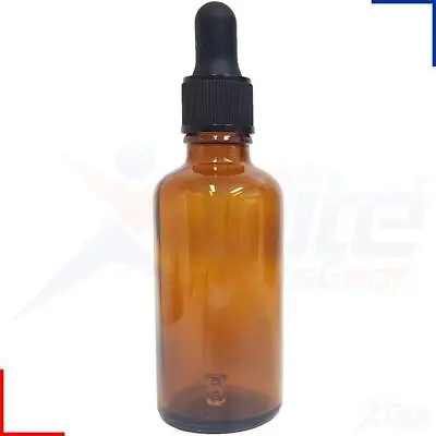 £4.49 • Buy 50ml Amber Glass Pipette Dropper Oils Aromatherapy Eye Drops Bottle