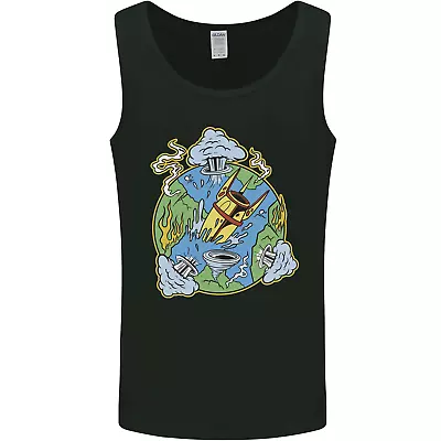 Climate Change Earth Destruction Nuclear War Mens Vest Tank Top • £10.49