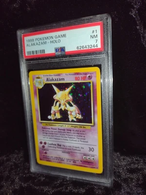 $49.99 • Buy Alakazam Holo 1999 Pokemon Base Set Unlimited 1/102 PSA 7 N. Mint! Nice Card!