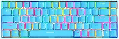 $40.61 • Buy Portable 60% Mechanical Gaming Keyboard,RGB LED Backlit Compact 68Key Mini Wired