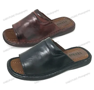 Brand New VEEKO Men's Slides Sandals Comfortable Flip Flops Slip On Slippers • $21.75