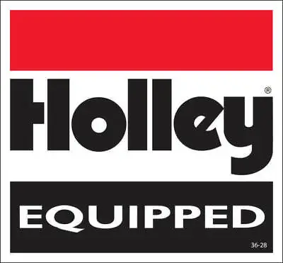 HOLLEY Equipped Color Vinyl Decal Sticker Waterproof • $3.50