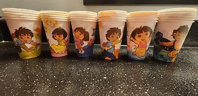 5 Oz. Dixie Cups Go Diego Go And Dora The Explorer 35 Count No Box Dated 2007 • $8.57