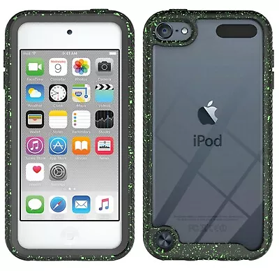 Clear Case Cover With Black TPU Sides For Apple IPod Touch 5 6 7 Shockproof Bump • $14.99