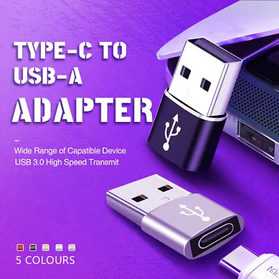 New USB 3.1 Type C Female To USB Type A Male Adapater Coverter Connector OTG Oz • $2.95