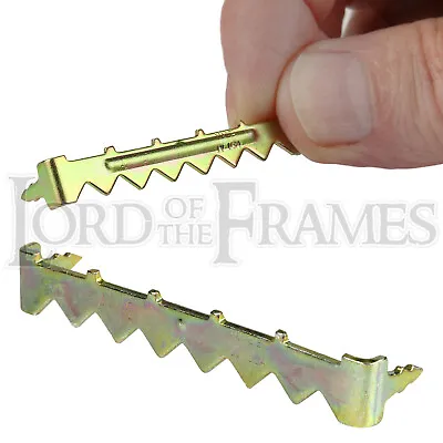 51mm No-Nail Easy Self-Fix Saw-Tooth Hanger Hook Picture Frame / Canvas Hanging • £3.14