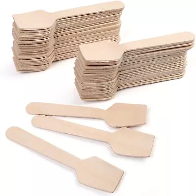 LotFancy Mini Wooden Spoons 120Pcs 3.75  Disposable Tasting Sampling Spoons W... • $13.99