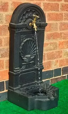 Garden Brass Tap Water Feature Self Contained Outdoor Wall Ornament Fountain New • £115.99