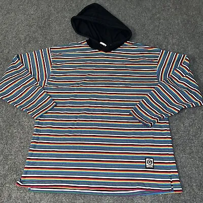 Vtg 1990s Gotcha Hoodie Hooded Shirt Mens Xl Striped Long Sleeve 90s Skate • $24.94