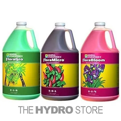 $92.99 • Buy General Hydroponics Flora Series FloraGro FloraMicro FloraBloom Gallon - Gh