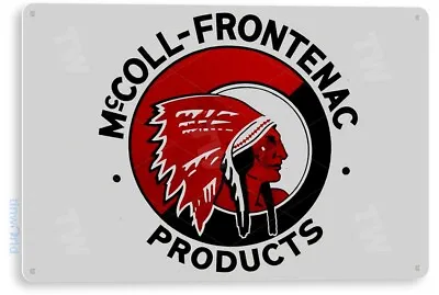 McColl Frontenac Gas Oil Sign Station Garage Auto Shop Retro Tin Sign A490 • $10.25