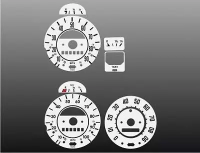 $27.99 • Buy White Face Gauges For 1967-1979 VW Beetle