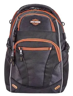 Harley-Davidson Renegade II Hi-Tech External USB Port Backpack - Rust/Black • $104.39