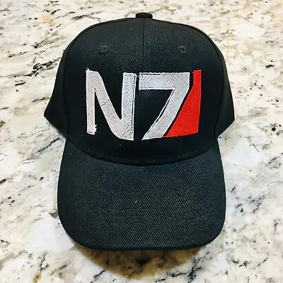 🪐Commander Shepard's N7 Embroidered Hat/Cap (Black) From Mass Effect Games • $14.95