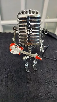 Steam Punk Retro Microphone Robot Lamp Statue • $12