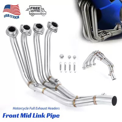 Stainless Front Exhaust Pipes System Header Pipes For Yamaha YZF R6 2006-2018 US • $160.54