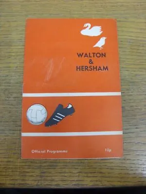18/10/1977 Walton And Hersham V Wealdstone [FA Trophy] (Light Crease). Footy Pro • £4.99