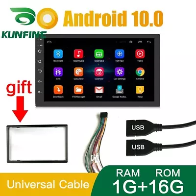 10  2Din Android Car Stereo GPS Navigation Touch Screen Bluetooth FM WIFI Radio • $155.90