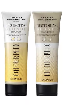 Charles Worthington Colourplex Blonde Protection Shampoo Conditioner Due • £14.50