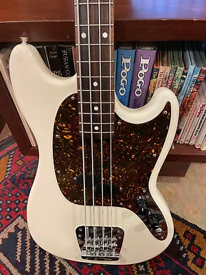 2008 Fender MIJ Japan Mustang MB98-SD Bass Olympic White • $1399