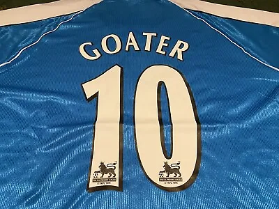 Manchester City 1999/2000 Home Shirt Size Xl 10 Goater • £35