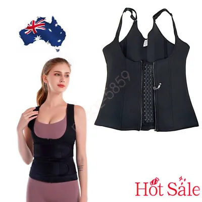 $25.41 • Buy Waist Trainer Sweat Vest Sauna Suits Tummy Control Corset Body Shapewear AUS HOT