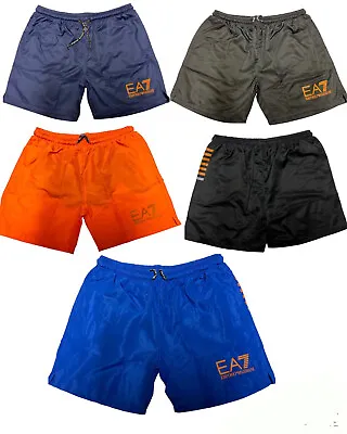 Gorgeous Emporio Armani Ea7 Stylist Premium Quality Gold Logo Swim Shorts • £13.85